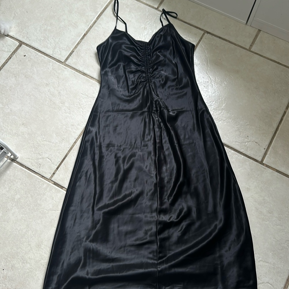 A new day 100% polyester black dress